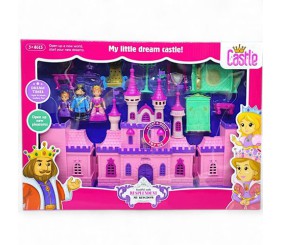 Замок з ляльками-персонажами та меблями (музика, світло)