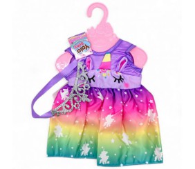 Одяг для пупсів і ляльок, в пакеті, Yala Baby - сукня з короною