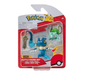 Набір ігрових фігурок Pokemon W19 - Хонедж, Бульбазавр, Фрогадир