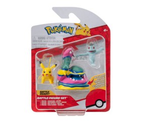 Набір ігрових фігурок Pokemon W19 - Мачоп, Пікачу, Алола Мак