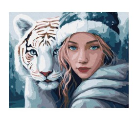 Картина по номерах "Зимове тепло" 40х50 см