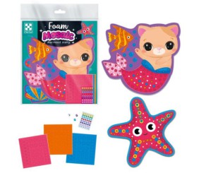 Набір для творчості зі мʼякою мозаїкою та стразами "Історія русалоньки"