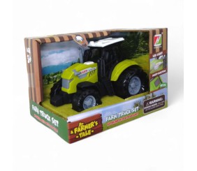 Машинка "Трактор" на батарейках, світло, звук, 11 см