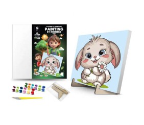 Картина по номерах на підставці "Зайчик" (25х25 см)