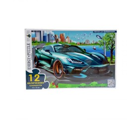 Пазли для малюків "Супер авто", 12 елементів