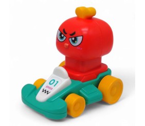 Машинка заводна "Звірятко-гонщик" (бірюзова)