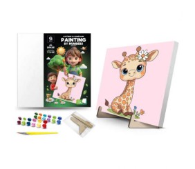 Картина по номерах на підставці "Жирафка" (25х25 см)