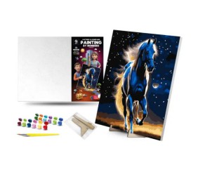 Картина по номерах на підставці "Грайлива єдиноріжка" (40х50 см)