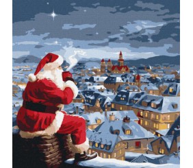 Картина по номерах "Різдвяна ніч" 40х50 см