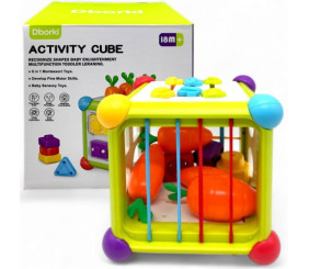 Сортер навчальний 6 в 1 "Сенсорний куб"