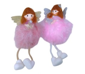 Іграшка декор новорічна "Янголятко" 18 см, мікс, 1 штука