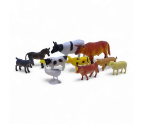 Набір фігурок "Тварини ферми", 10 штук