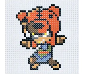 Алмазна мозаїка (міні) "Бравл Старс (Brawl Stars) Ніта", 10х10 см