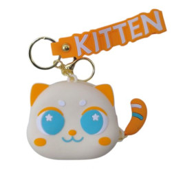 Гаманець-монетниця з карабіном "Котик", бежева