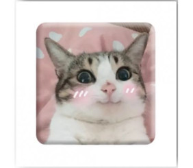 3D стікер "Милий котик" (ціна за 1 стікер)