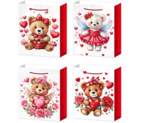 Пакет подарунковий (30х12х40 см), мікс видів