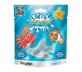 Стретч-іграшка у вигляді тварини серії "Желейна" – ТРОПІЧНІ ДРУЗІ (мікс видів)