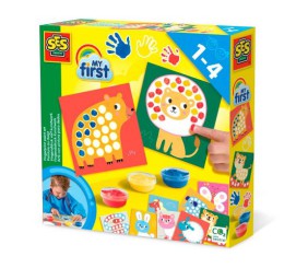 Набір для малювання серії My first – Мої перші пальчикові малюнки (3 фарби, 10 картинок-розмальов.)