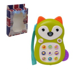 Телефон дитячий, інтерактивний "Лисичка" (салатовий)