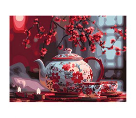 Картина по номерах "Чай при свічках" 40х50 см