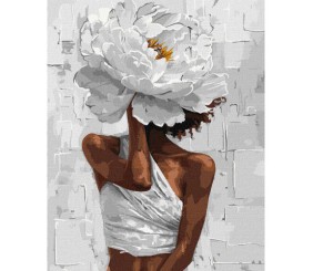 Картина по номерах "Квітковий образ" 40х50 см