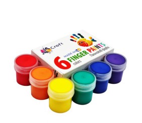 Набір пальчикових фарб, 6 кольорів по 20 мл