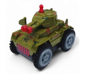 Танк-перевертач на батарейках, підсвічування, звук (зелений)