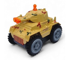 Танк-перевертач на батарейках, підсвічування, звук (пісочний)