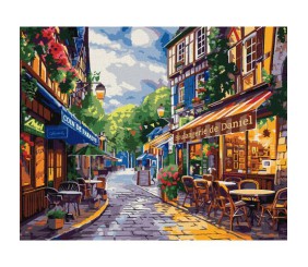 Картина за номерами "Вуличка у Франції" 40х50 см
