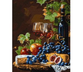 Картина за номерами "Улюблене вино" 40х50 см