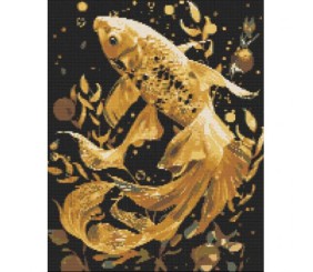 Алмазна мозаїка "Золота рибка" 40х50 см