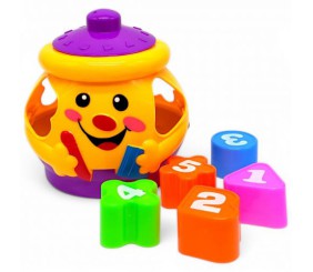 Логічна іграшка-сортер "Горщик", 15 см