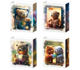 Пакет подарунковий Ведмедики 40 х 12 х 31 см, мікс видів