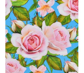 Алмазна мозаїка "Рожеві пелюстки" 30х30 см