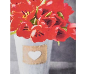 Алмазна мозаїка "Червоні тюльпани" 30х40 см