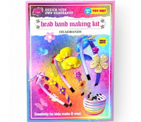 Набір для створення прикрас (6 обручів, кольорові стрічки, прикраси)