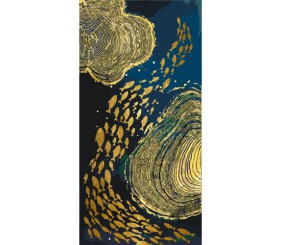 Картина по номерах з фарбами металік  "Абстракція" 40х80 см