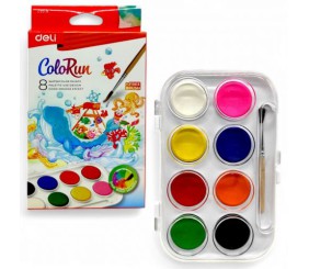 Фарба акварель "Color ran", 8 кольорів