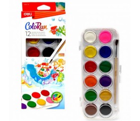 Фарба акварель "Color ran", 12 кольорів