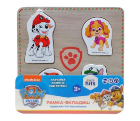 Деревʼяна іграшка "Щенячий патруль: Paw Patrol", рамка-вкладиш