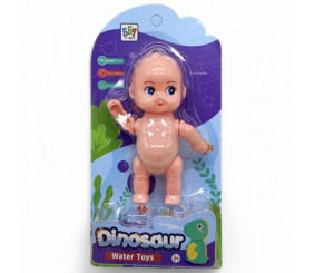 Заводна водоплавна іграшка для ванної "Лялька пупс", 13 см
