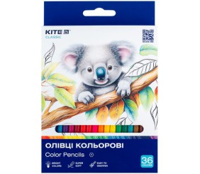 Олівці кольорові, 36 шт. Kite Classic