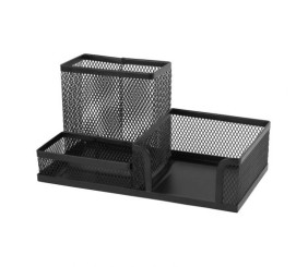 Підставка-органайзер 203x105x100мм металева, чорна