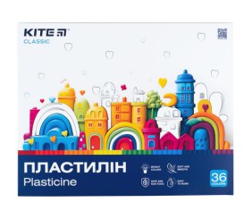 Пластилін, 36 кольорів, 720 г. Kite Classic
