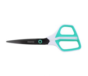 Ножиці Titanium, 21 см, біло-бірюзові