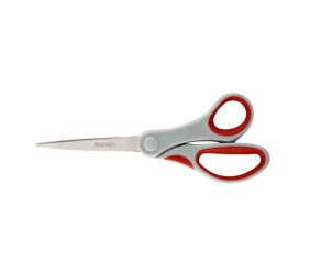 Ножиці Duoton, 20 см, сіро-червоні