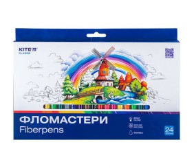 Фломастери, набiр 24 шт. Kite Classic