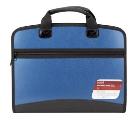 Портфель А4 на 4 відділення, синій металік