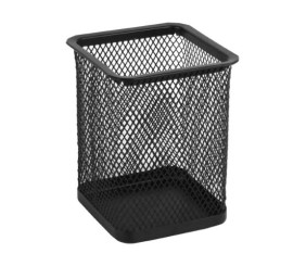 Підставка для ручок квадратна 80х80х100мм, мет, чорна