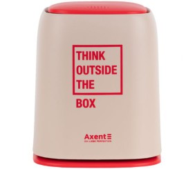 Настільний контейнер для сміття, прямокутний, персиковий